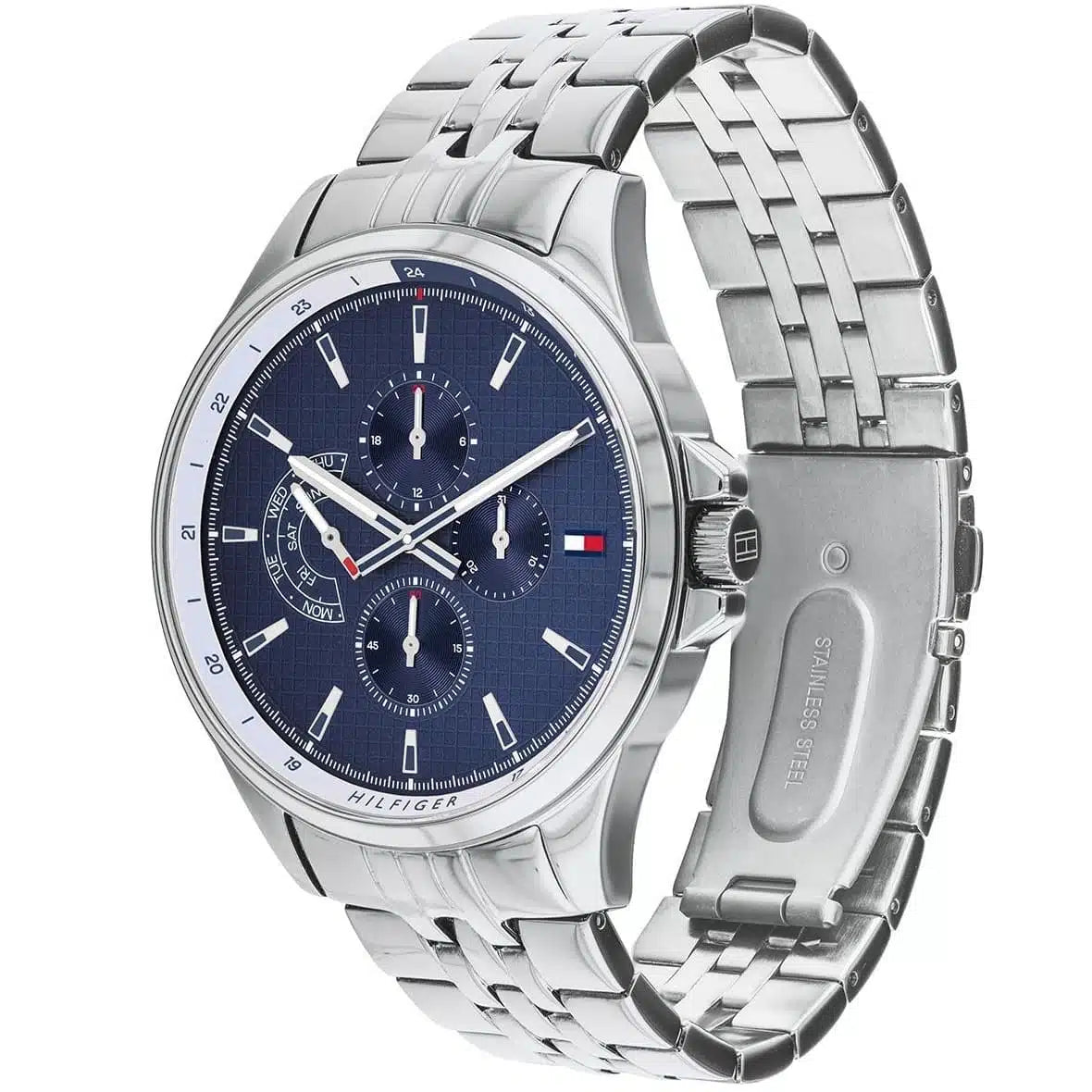 Montre Tommy Hilfiger 1791612 Shawn en Acier Doré et Cadran Bleu 1791612