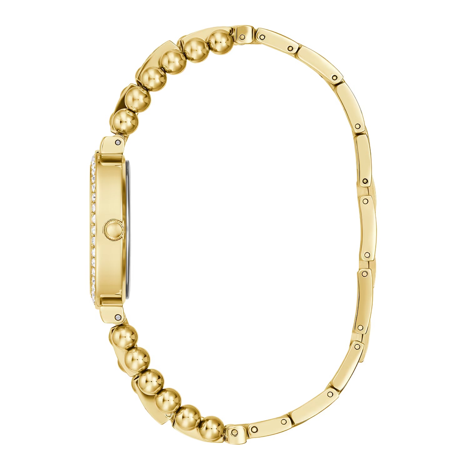 Montre Guess Gala Diamonds avec cadran doré et bracelet en acier doré GW0401L2
