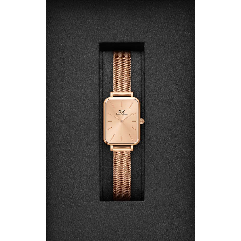 Montre à quartz en acier, nacre et plaqué or rose DW00100484 Daniel wellington