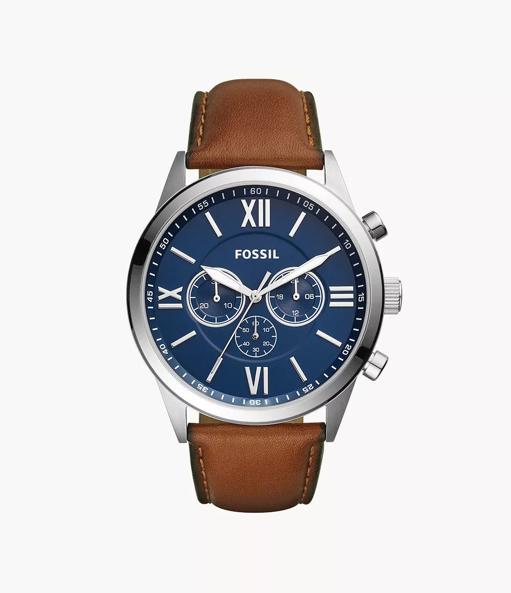 Fossil Montre Marron Chronographe Hommes Neutra Chrono BQ2125IE