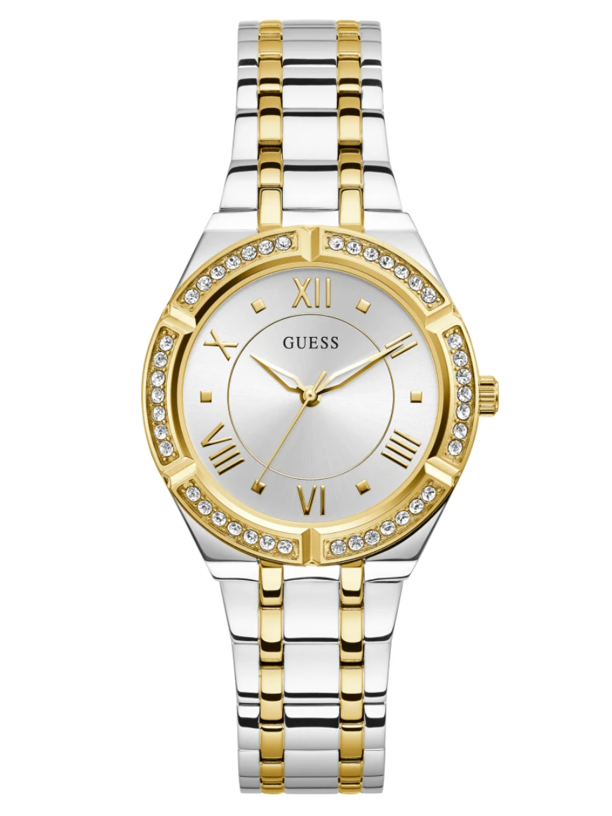 Montre Femme Guess Cosmo GW0033L4 Acier Bicolore et Lunette Strass Guess