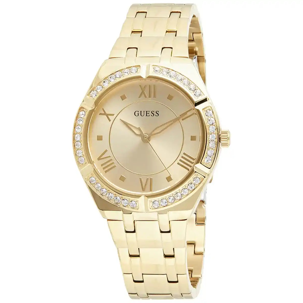 Montre Guess GW0033L2 en acier inoxydable doré avec lunette ornée de strass Guess