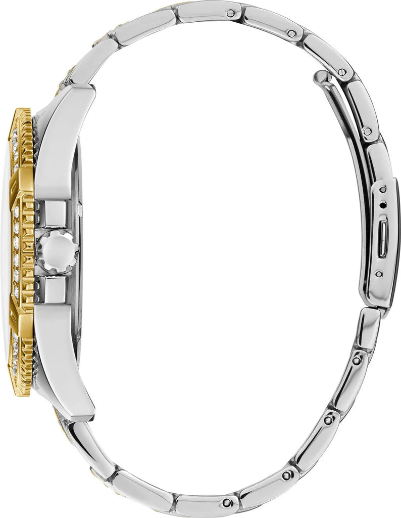 Montre Femme Guess Cosmo GW0033L4 Acier Bicolore et Lunette Strass Guess