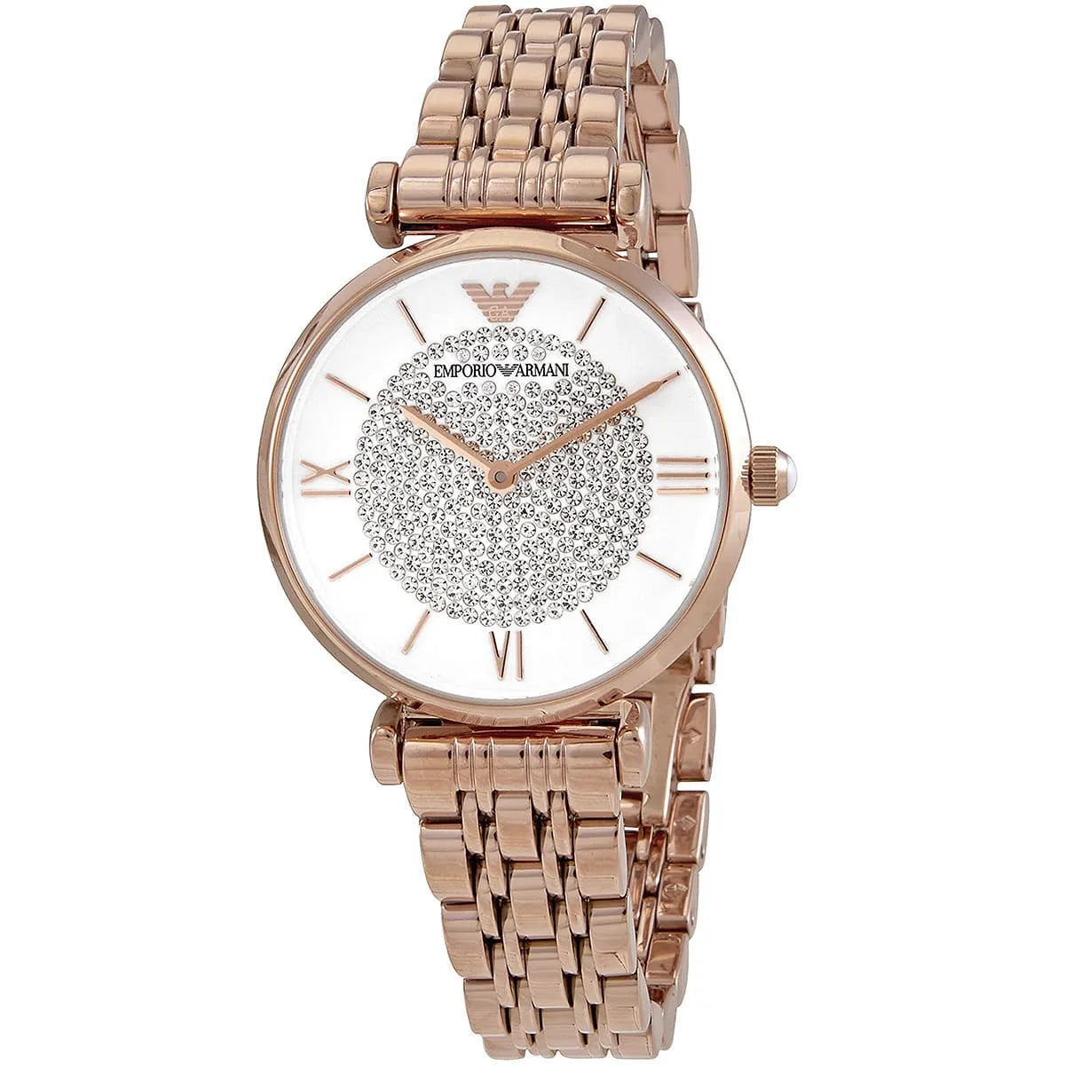 Montre Emporio Armani AR11244 Gianni T-Bar en métal doré rose 11244