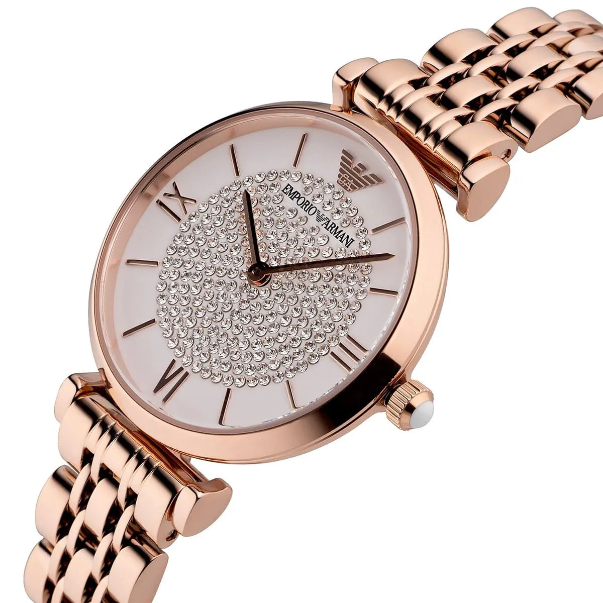Montre Emporio Armani AR11244 Gianni T-Bar en métal doré rose 11244