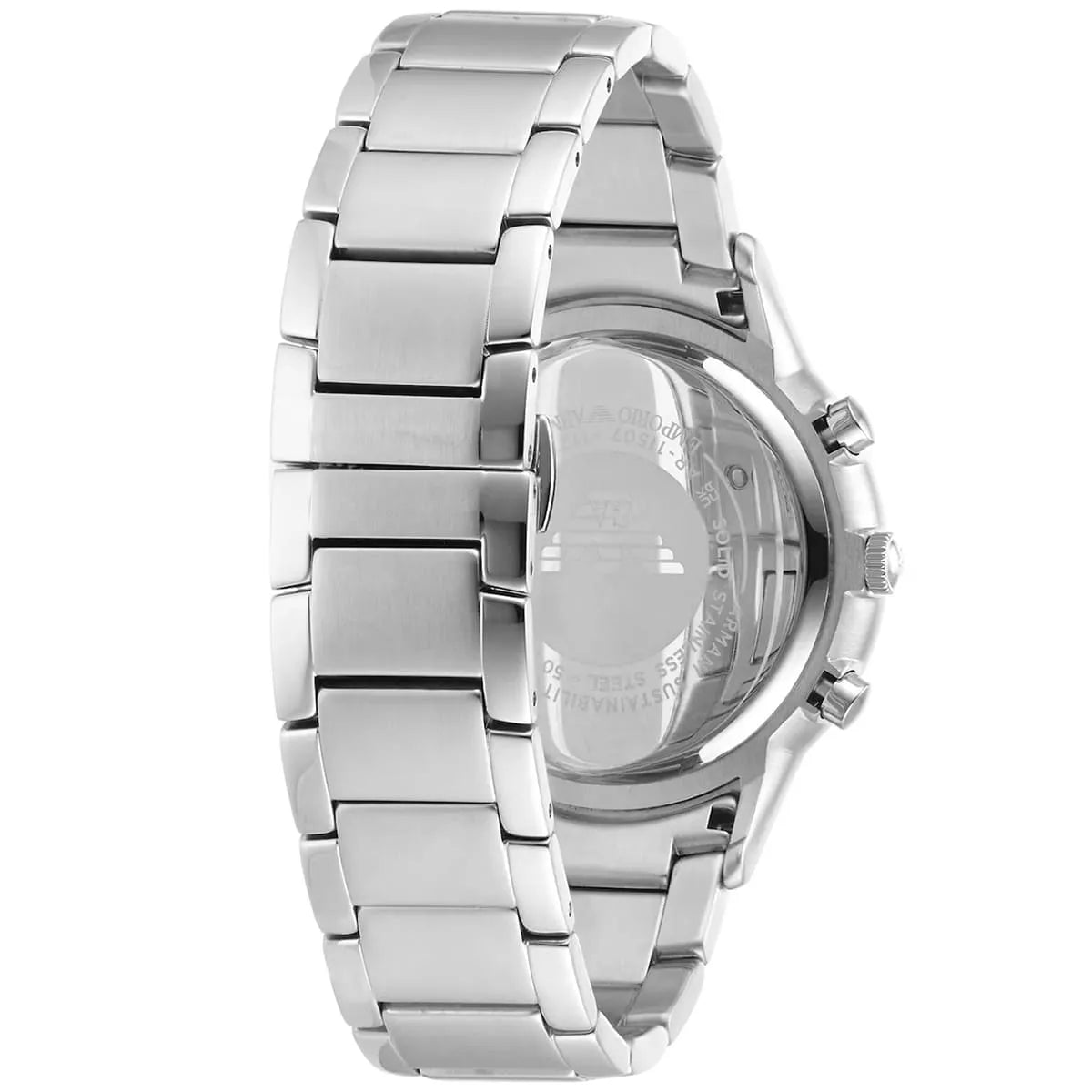 Montre Emporio Armani Renato chronographe cadran vert bracelet en acier argenté pour homme - AR11507 Emporio Armani