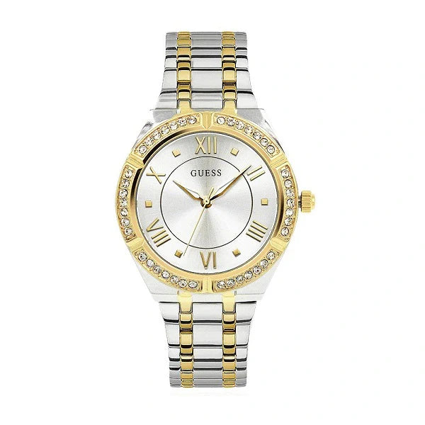 Montre Femme Guess Cosmo GW0033L4 Acier Bicolore et Lunette Strass Guess