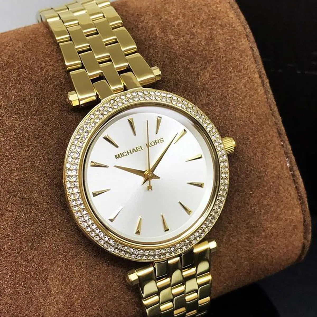 Michael Kors Darci Montre à cadran doré et bracelet en acier doré 3430