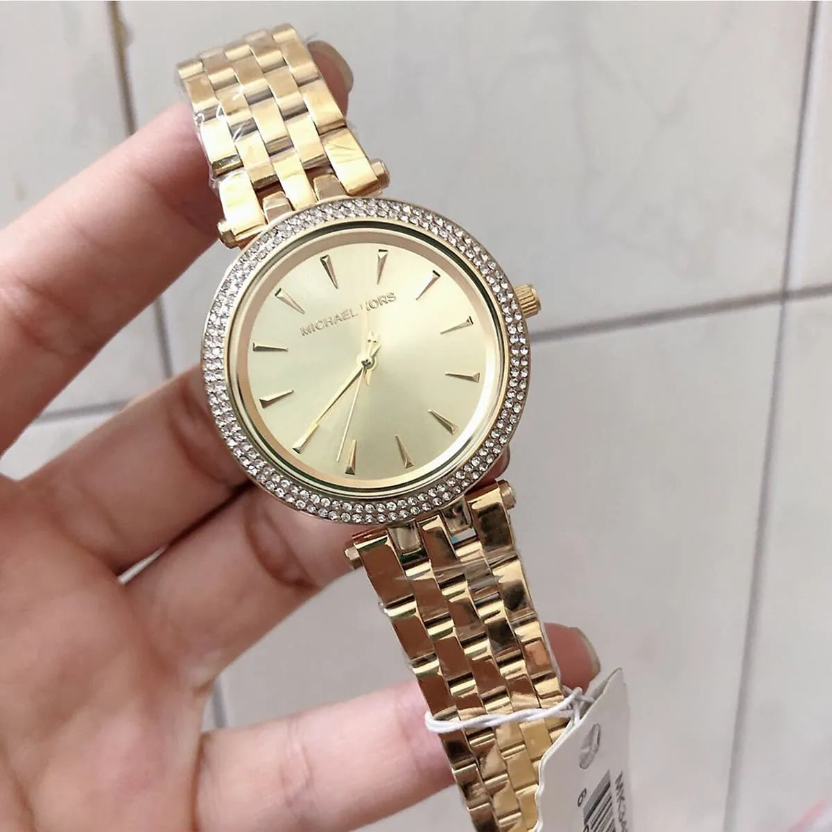 Michael Kors Darci Montre à cadran doré et bracelet en acier doré 3430