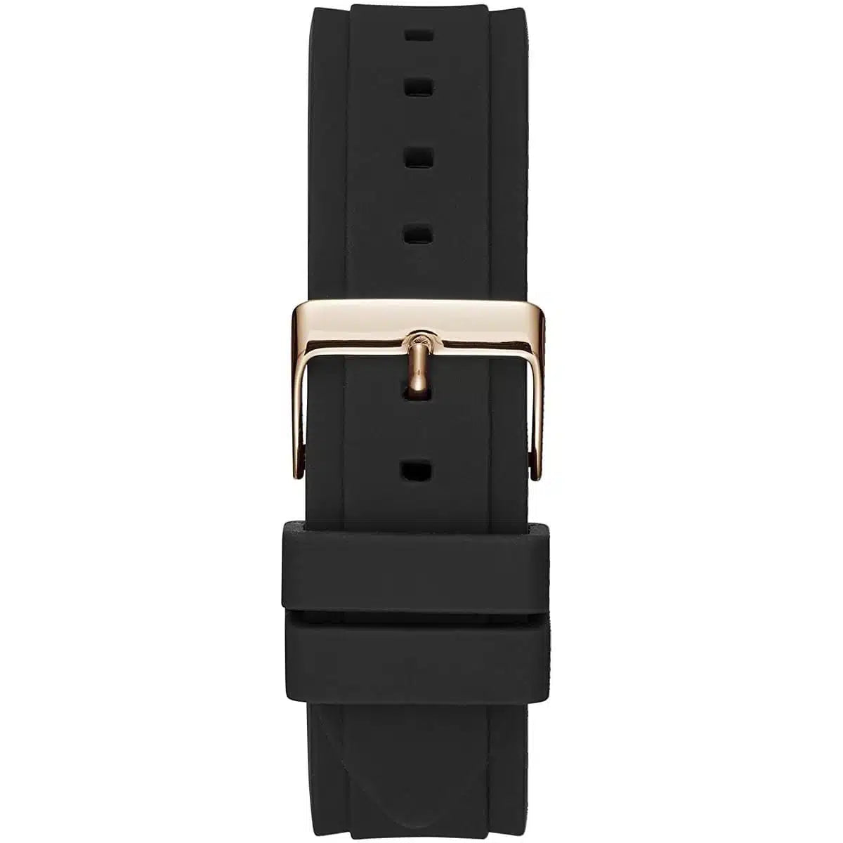 Montre Femme Guess Zena W1094L6 bracelet silicone noir cadran noir multifonction