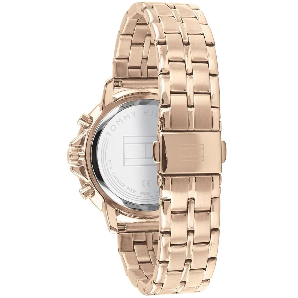 Tommy Hilfiger Madison Chronographe Quartz Cadran en or rose Bracelet en acier or rose 1782190