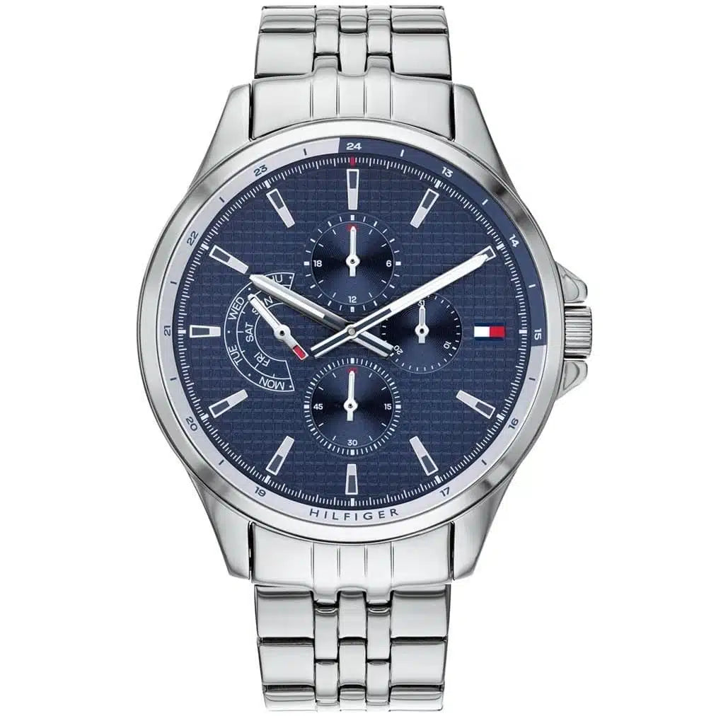 Montre Tommy Hilfiger 1791612 Shawn en Acier Doré et Cadran Bleu 1791612