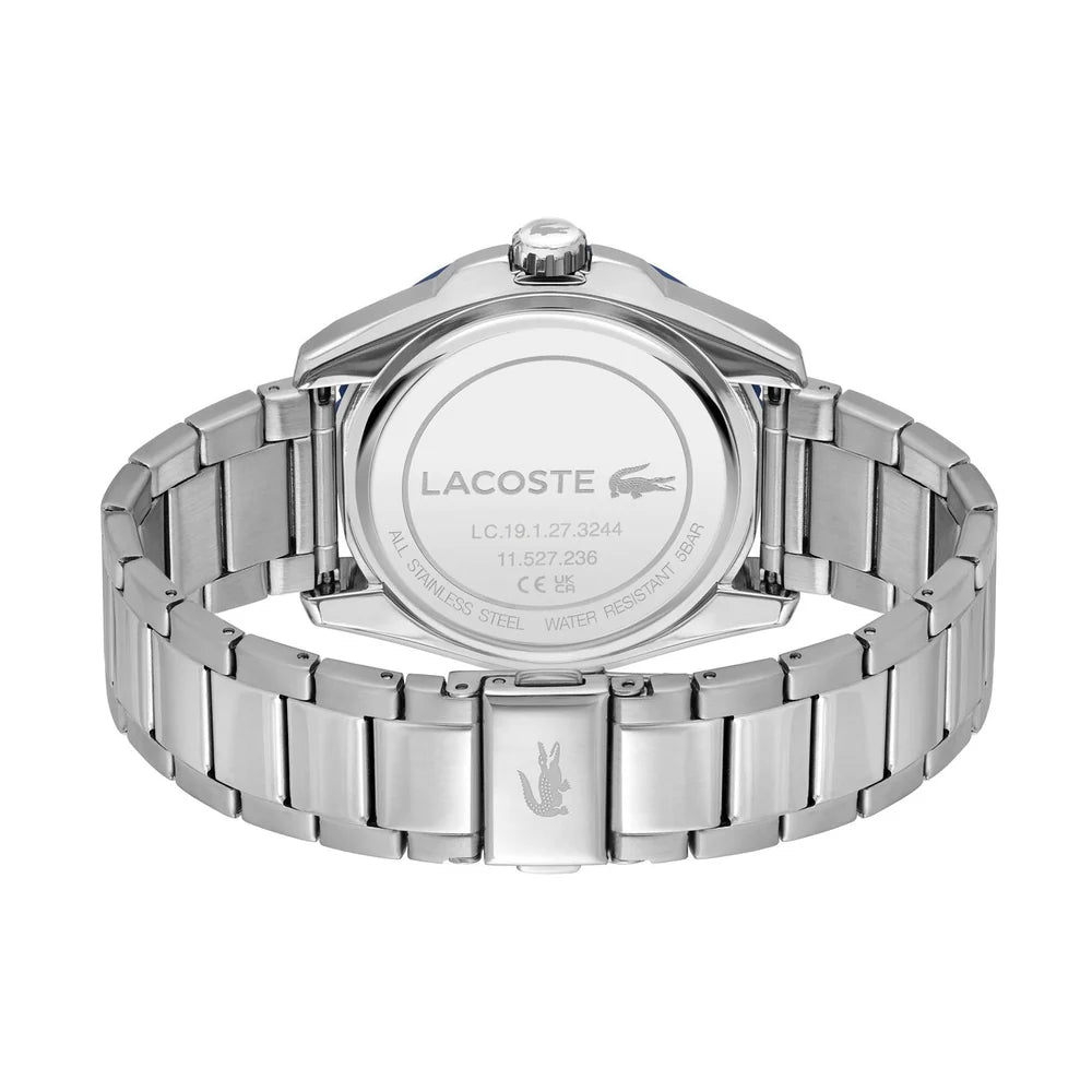 Montre Lacoste 2011286 Finn en Acier Inoxydable Argenté et Cadran Bleu 2011286