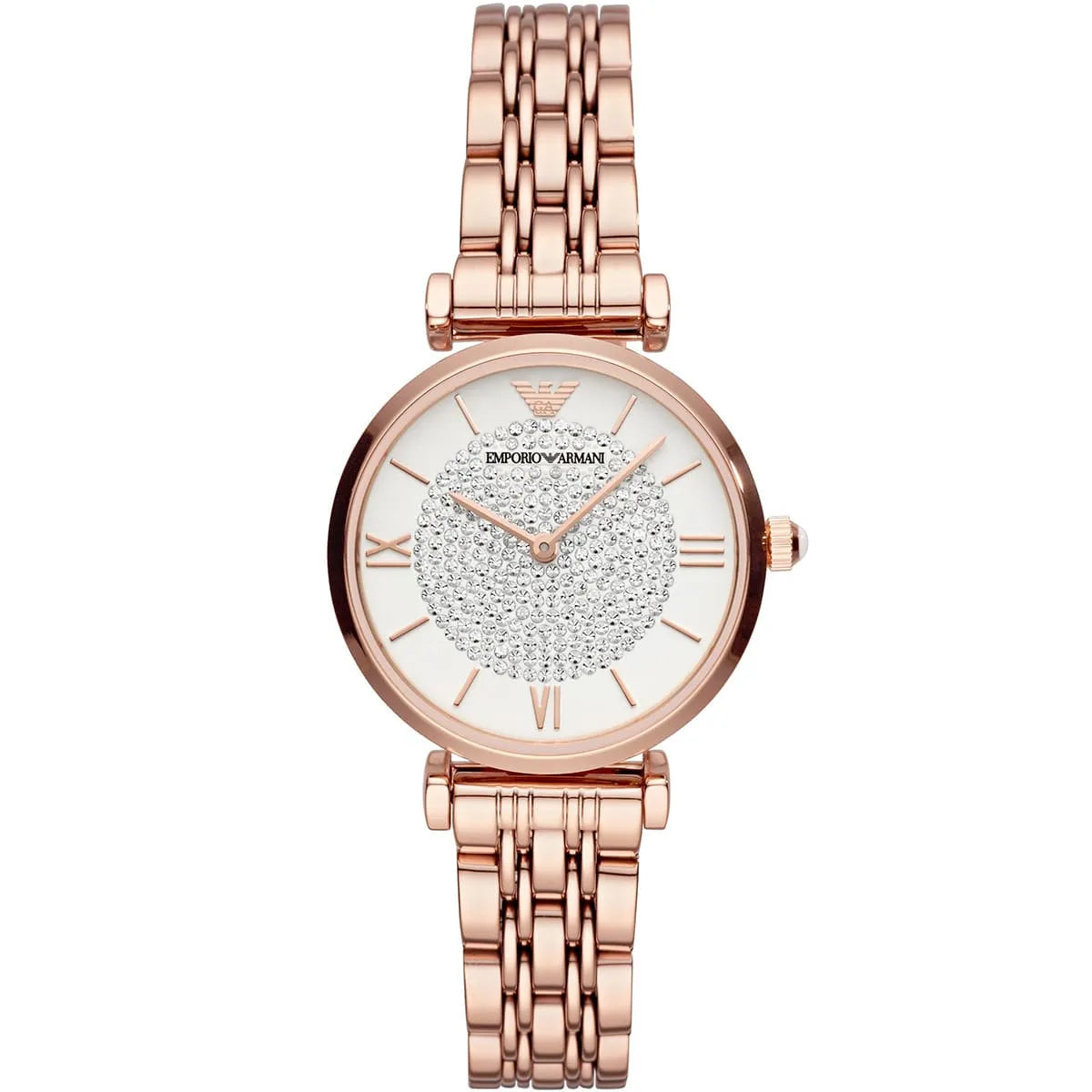 Montre Emporio Armani AR11244 Gianni T-Bar en métal doré rose 11244