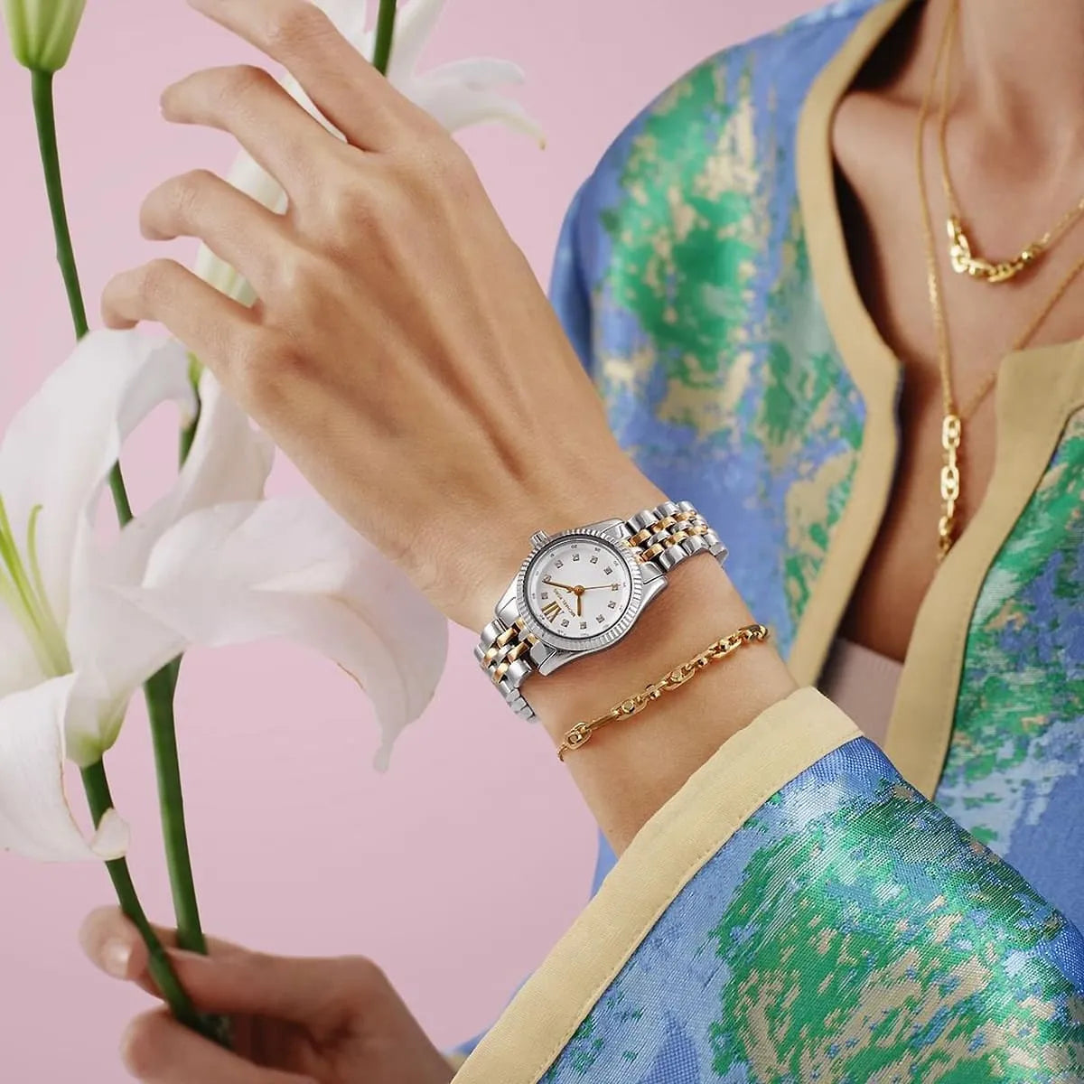 Montre Michael Kors MK4740 Petite Lexington en Acier Bicolore