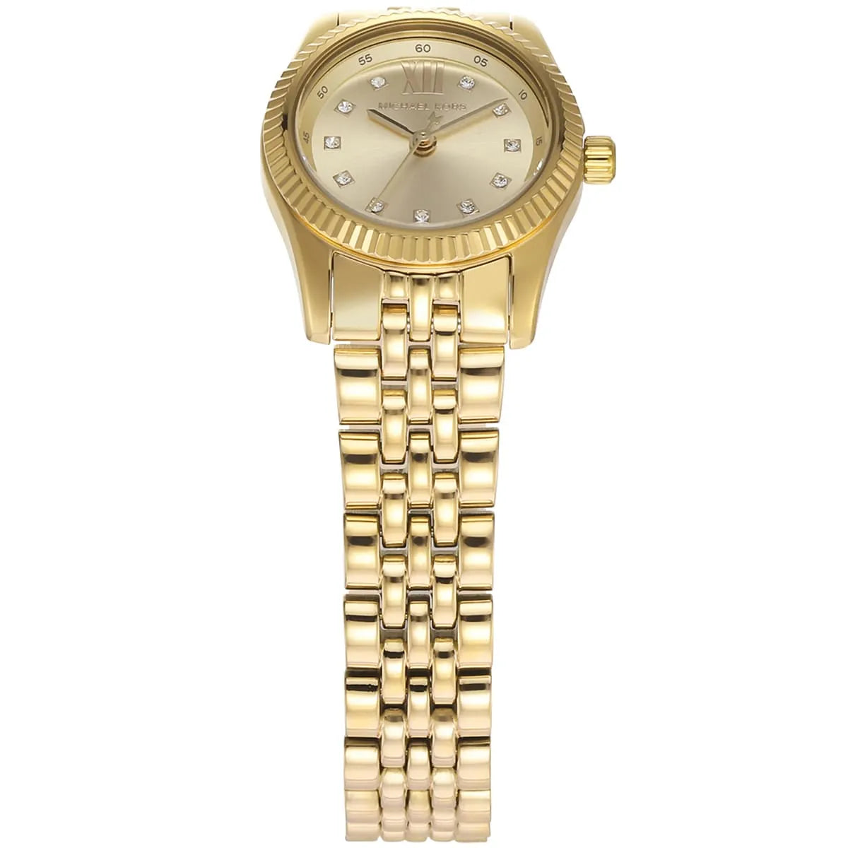 Montre Michael Kors Lexington analogique avec cadran doré et bracelet en acier doré 4741