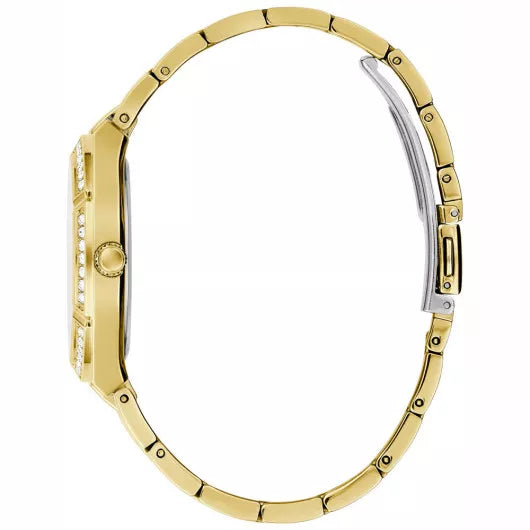 Montre Femme Guess Cosmo GW0033L8 bracelet acier doré cadran vert