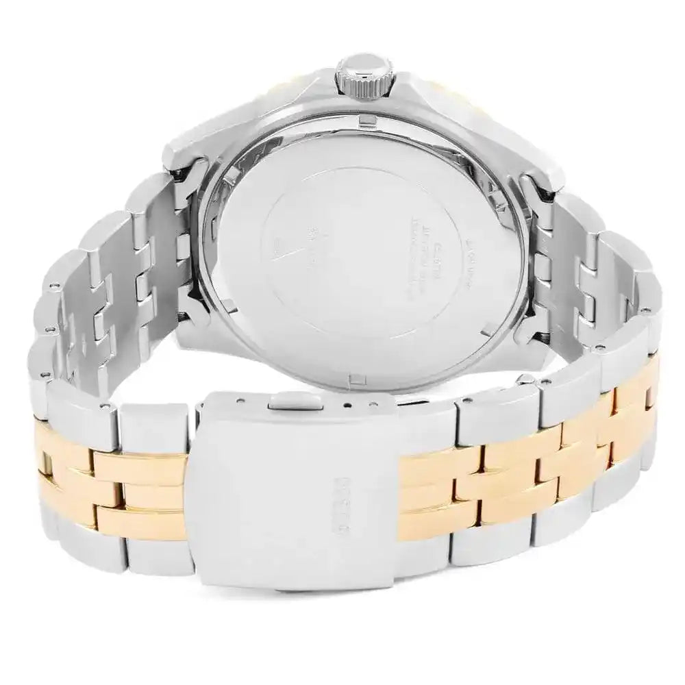 Montre Homme Guess Odyssey W1107G3 cadrdan bleu avec braclet bicolor or rose et argent Guess